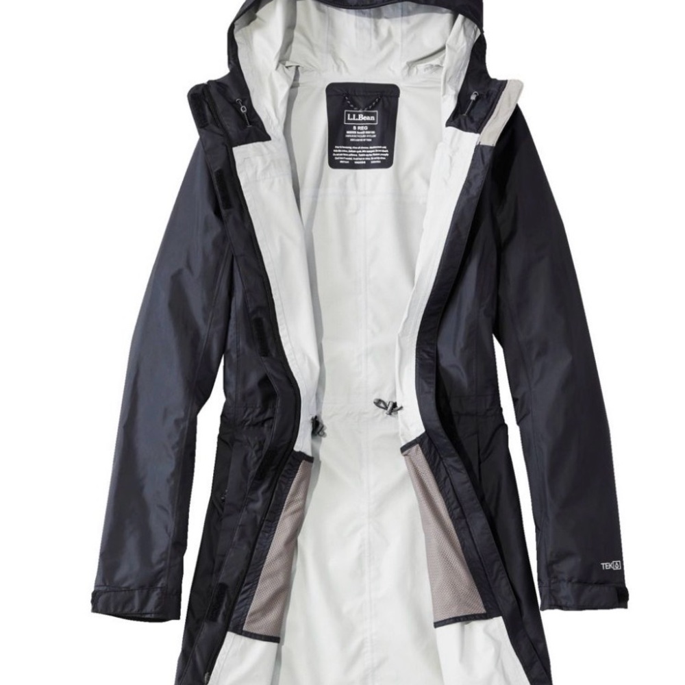 L.L. Bean Black Women’s Trail Model Raincoat size Medium